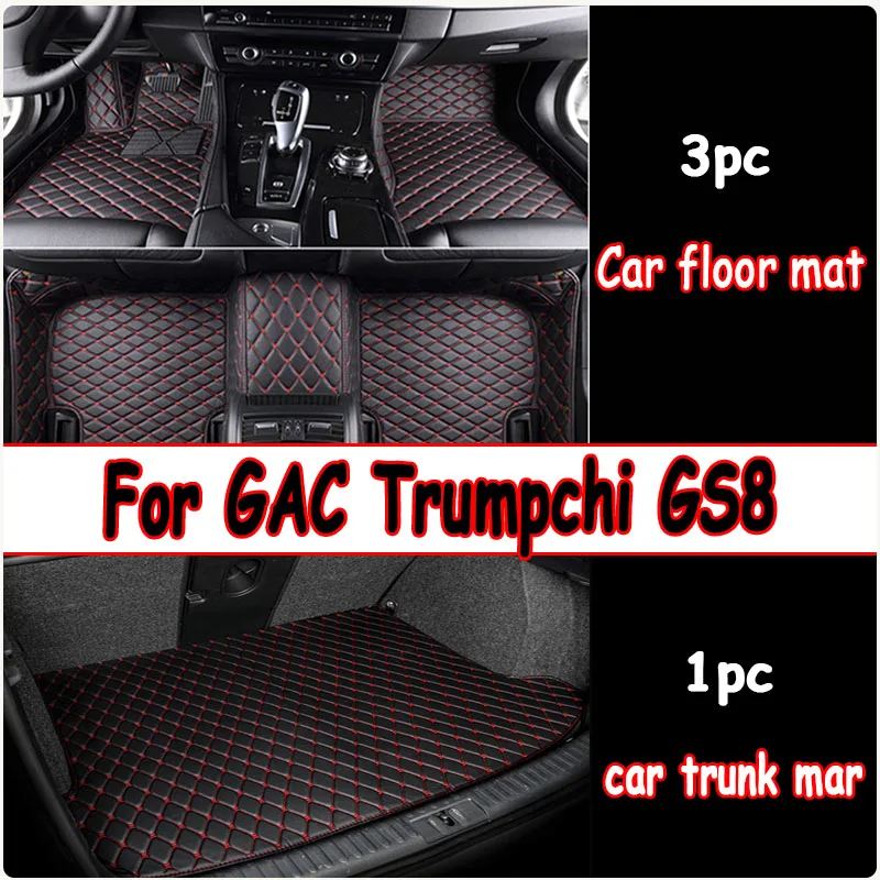 

Car Floor Mats For GAC Trumpchi GS8 Seven Seats 2020 2021 Custom Auto Foot Pads Automobile Carpet Cover Interior Accessories