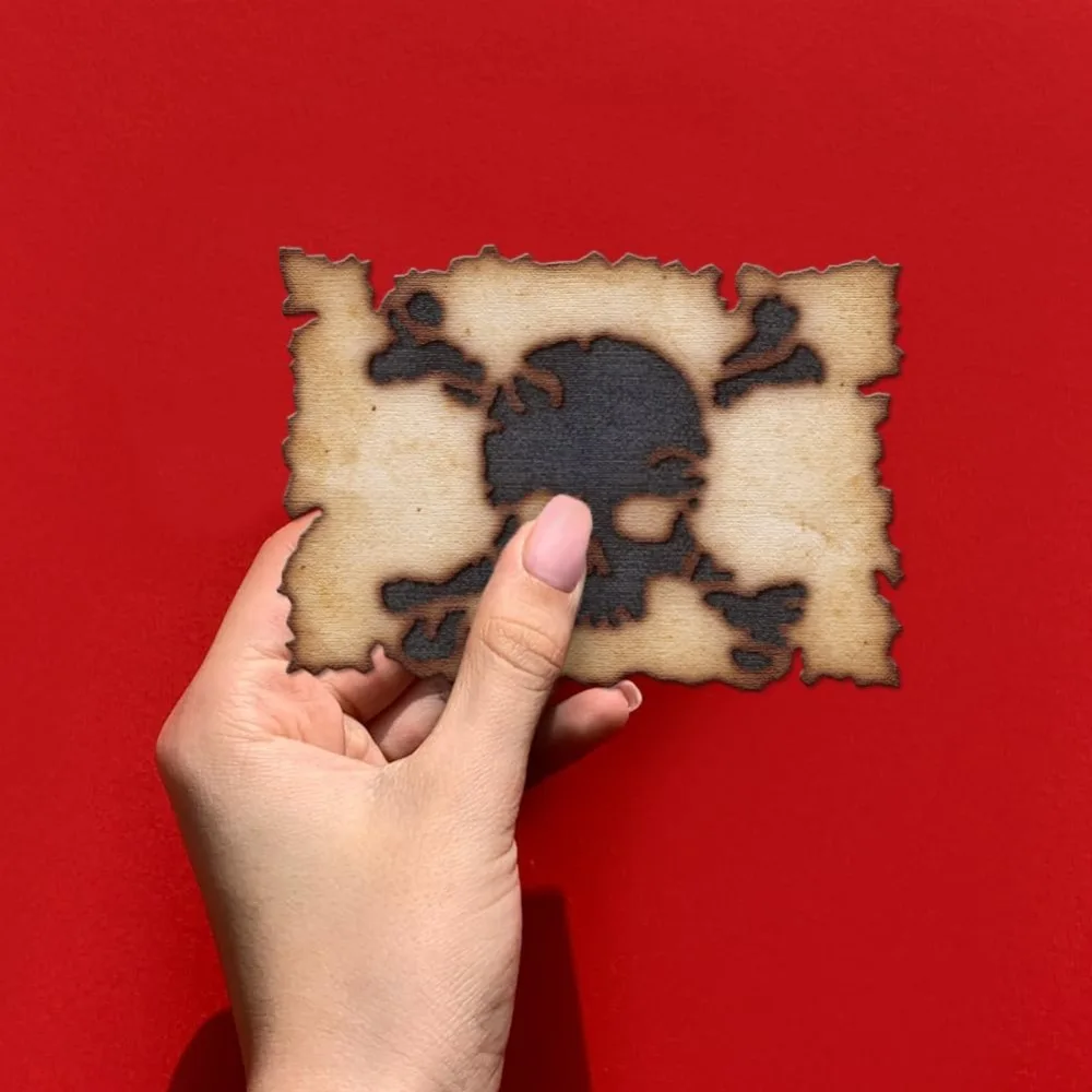 보물 지도 커팅 다이 금속 레트로 계층화 된 해골 해골 커팅 다이 템플릿 스크랩북 카드 용 종이 커팅 다이