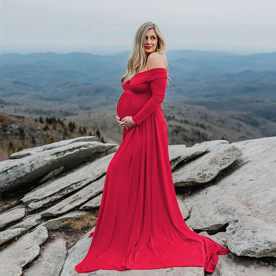 chinese dress ladies Gray Silk Maternity Maxi Dress main image 1