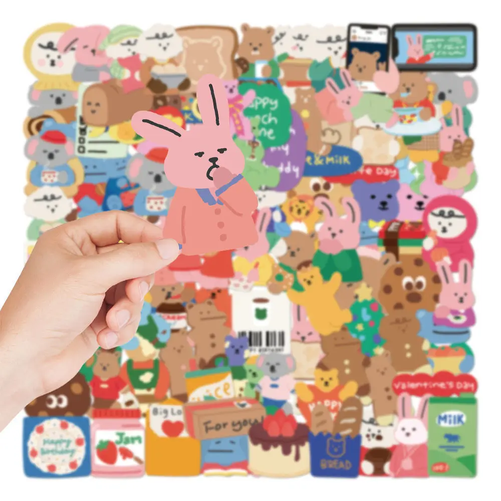 100PCS Cartoon Stickers DIY Kids Toys Decals for Loptop Notebook Skateboard Phone Waterproof