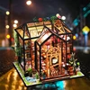 DIY Glow Miniature House Models with Furniture Kits Kids Educational Toy Handmade 3D Greenhouse Art Crafts Women Girls Gifts 1