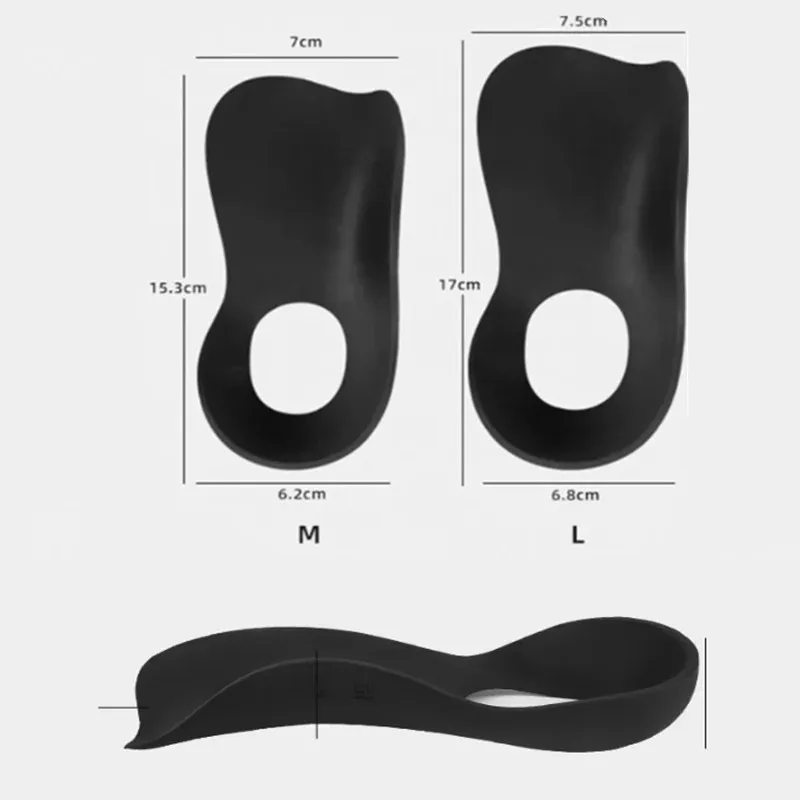 RHBJ 1Pair Orthotic Insoles For Flat Feet O-Shaped Legs And Plantar Fasciitis Unisex Arch Support Shoe Inserts Foot Care Tools