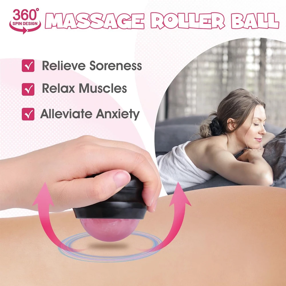 여성 분만 필수품, 나무로 만든 분만 빗 임신 필수품, 3/2/1개입 출산 빗 & 마사지 롤러 볼 키트