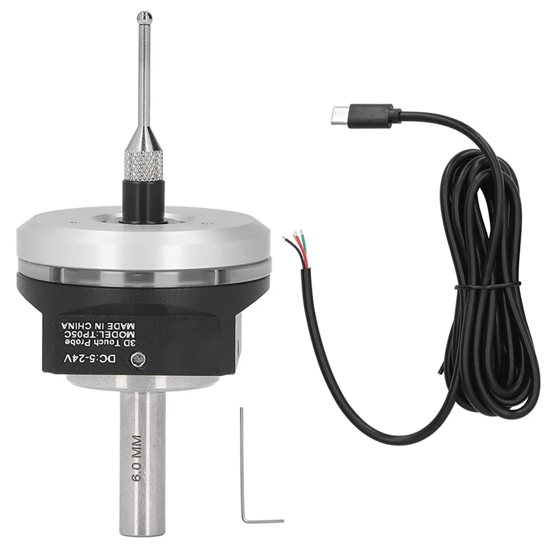 

CNC V6 Anti-Roll 3D Touch Probe Edge Finder to Find the Center Desktop CNC Probe for Mach 3 and Grbl