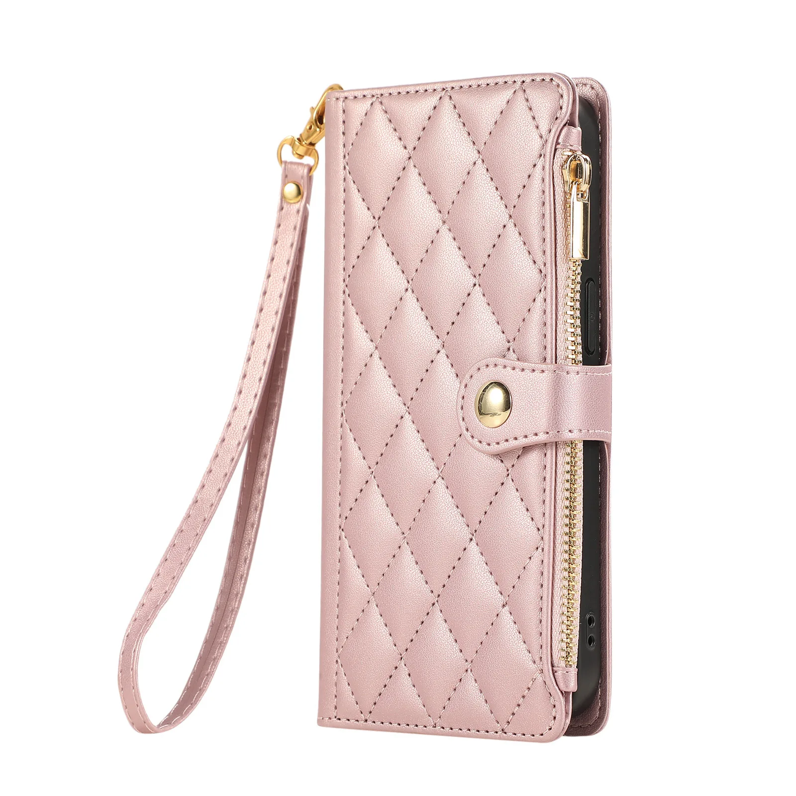 Crossbody Small Floral Print Multi-Color Chain Mobile Phone Leather Case