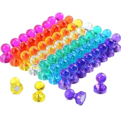 Premium Neodymium Magnetic Push Pins - Ideal for Fridges, Calendars, and Maps (N52 Strength) (20pcs multicolor)