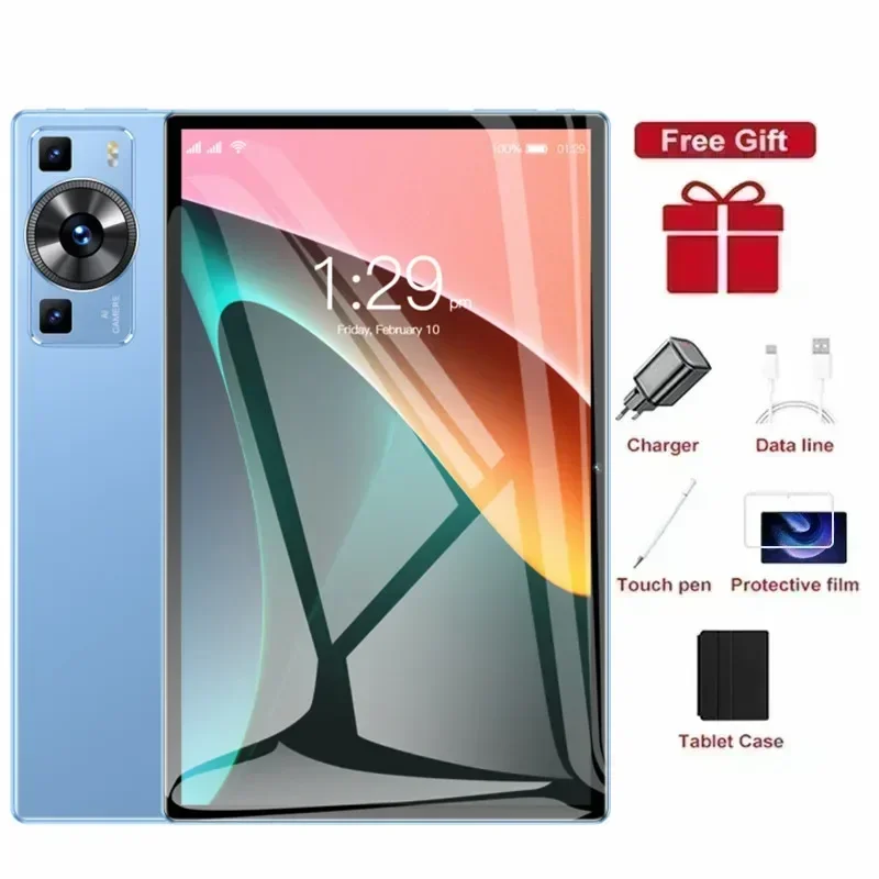 thumbnail image 1 of Tableta P60 Pro original versión global Android 13 16 GB + 1 TB 11 pulgadas Snapdrago 888 5G Tarjeta SIM dual Llamada telefónica WIFI HD 4K Tablet, 1 of 5
