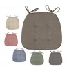Dining Chair Cushions Sitting Cushion Thickened Cotton and Linen Four Seasons Universal Breathable Home Student Horseshoe Shaped 1