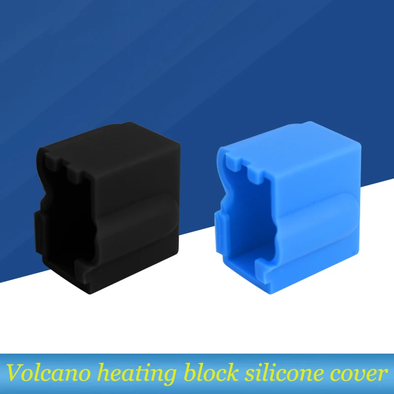 PT100 Volcano Heating Block Silicone Case Cover 3D Printer Hotend VOLCANO Heated Block Silicone Sleeve 3D Printer Parts 2 Pcs