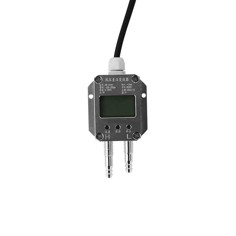 Pressure Sensor Air Gas Wind Pressure Differential Sensor Transmitter 4-20mA 0-10V 0-5V RS485 Differential Pressure Meter