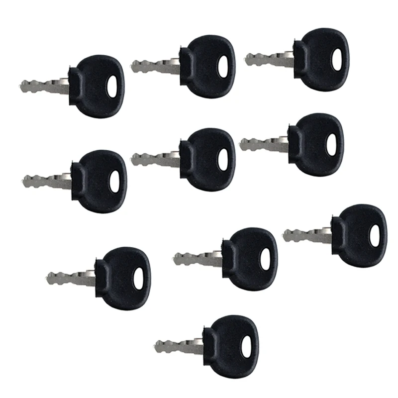 10PCS Ignition Keys 14707 14603 Compatible with Bobcat Versahandler V series Forklift Compatible with Caterpillar Excavator 213