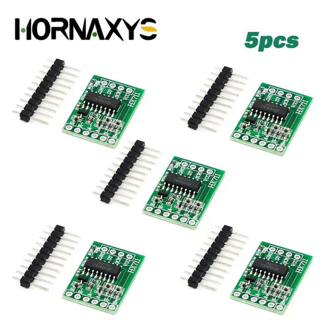10pcs HX711 Weighing Sensor Module – 24-Bit Precision A/D Converter Dual-Channel For Electronic Scales & Pressure Sensing