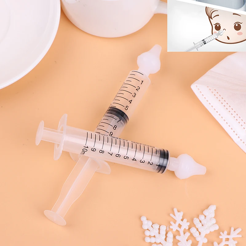 

2pcs 10ml Baby Care Nose Cleaner Needle Tube Infant Clean Rhinitis Nasal Washer