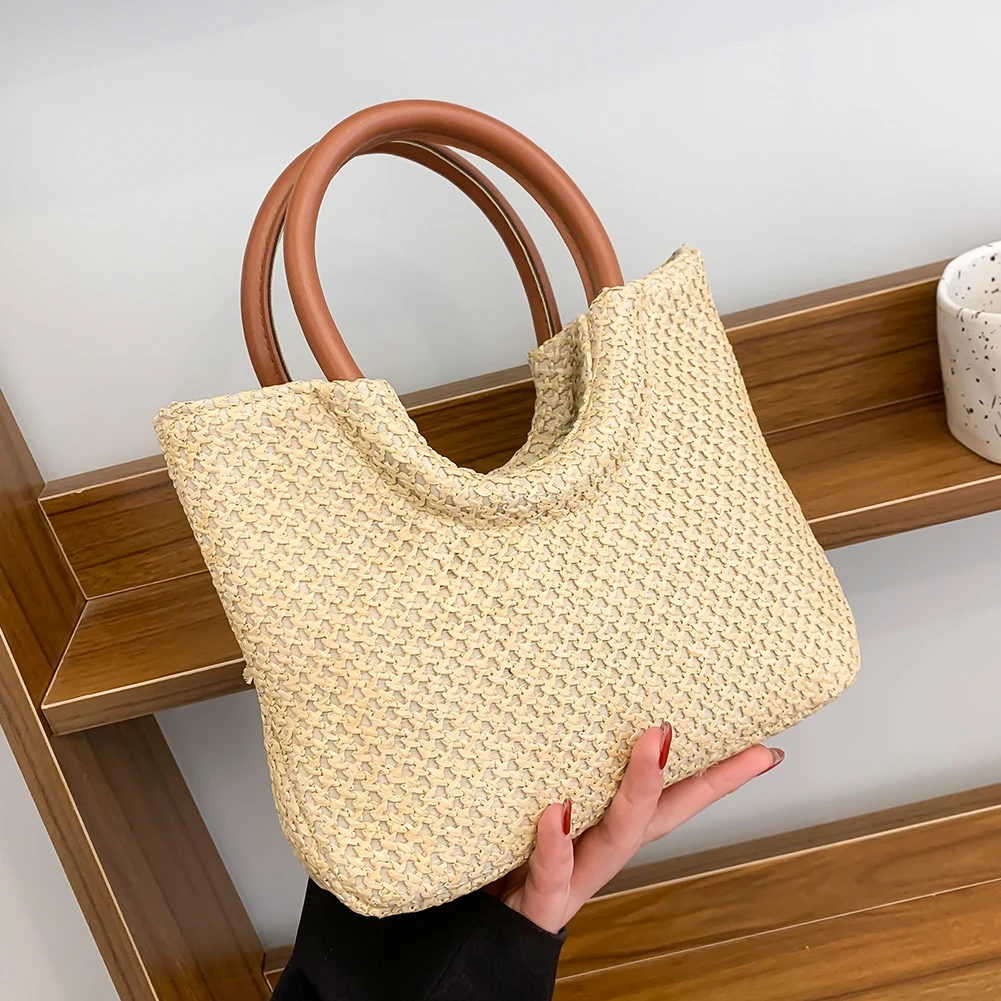 2023 New Straw Crossbody Bag For Women Bohemian Small Knitting Summer Purse  And Luxury Handbag Vacational Bucket Beach Bags - AliExpress
