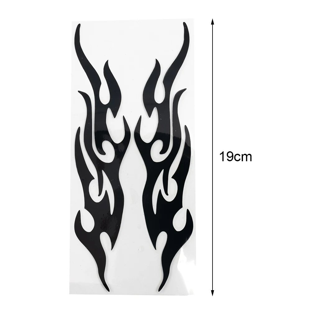 DIY Flame Sticker Decal High Quality Multi-color Self Stick Vinyl High Grade Vinyl Material For Car For Fender baseball bat self defense iron vehicle mounted weapon household stick plus hard defense