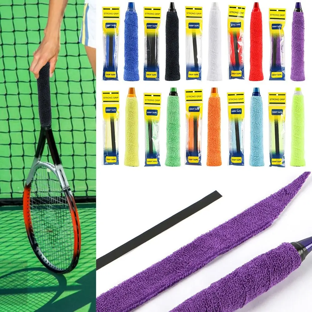 

5PCS Breathable Shock Absorption Self-adhesive Badminton Racket Overgrips Towel Sweat Band Fishing Rod Tennis Paddle