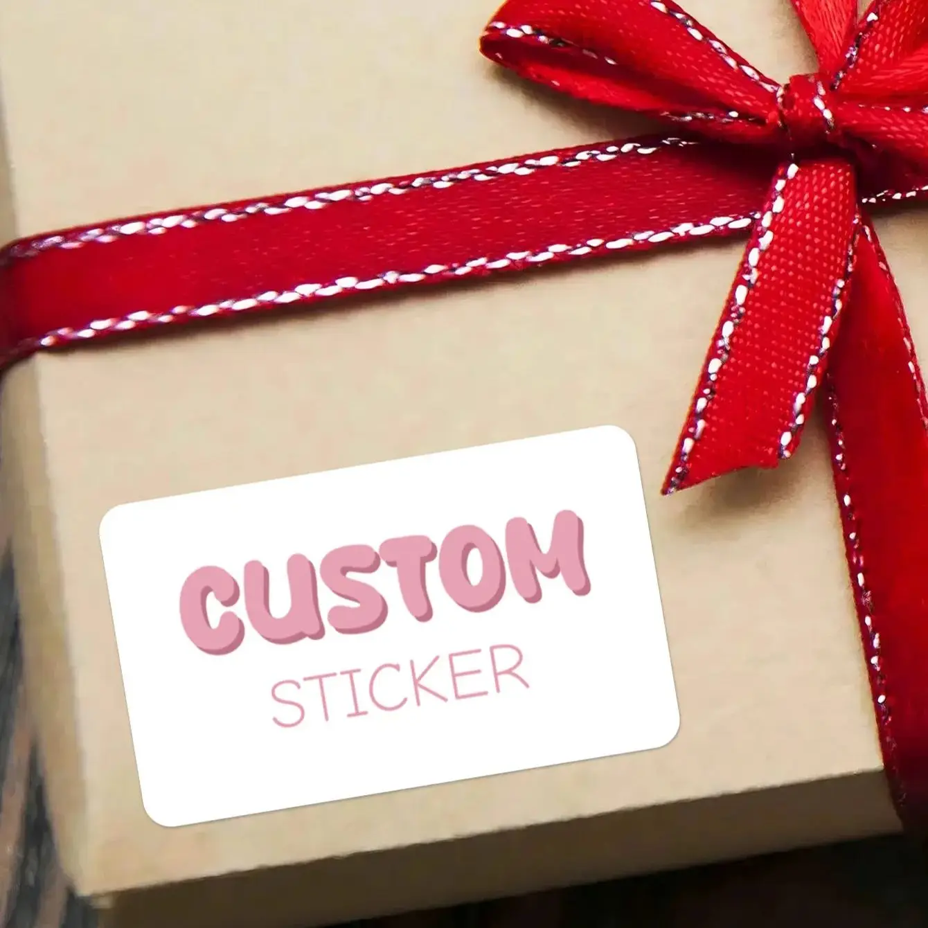 대량 팩 1/40/80/120개 맞춤형 직사각형 스티커 방수 강력 접착 파티 라벨 포장용