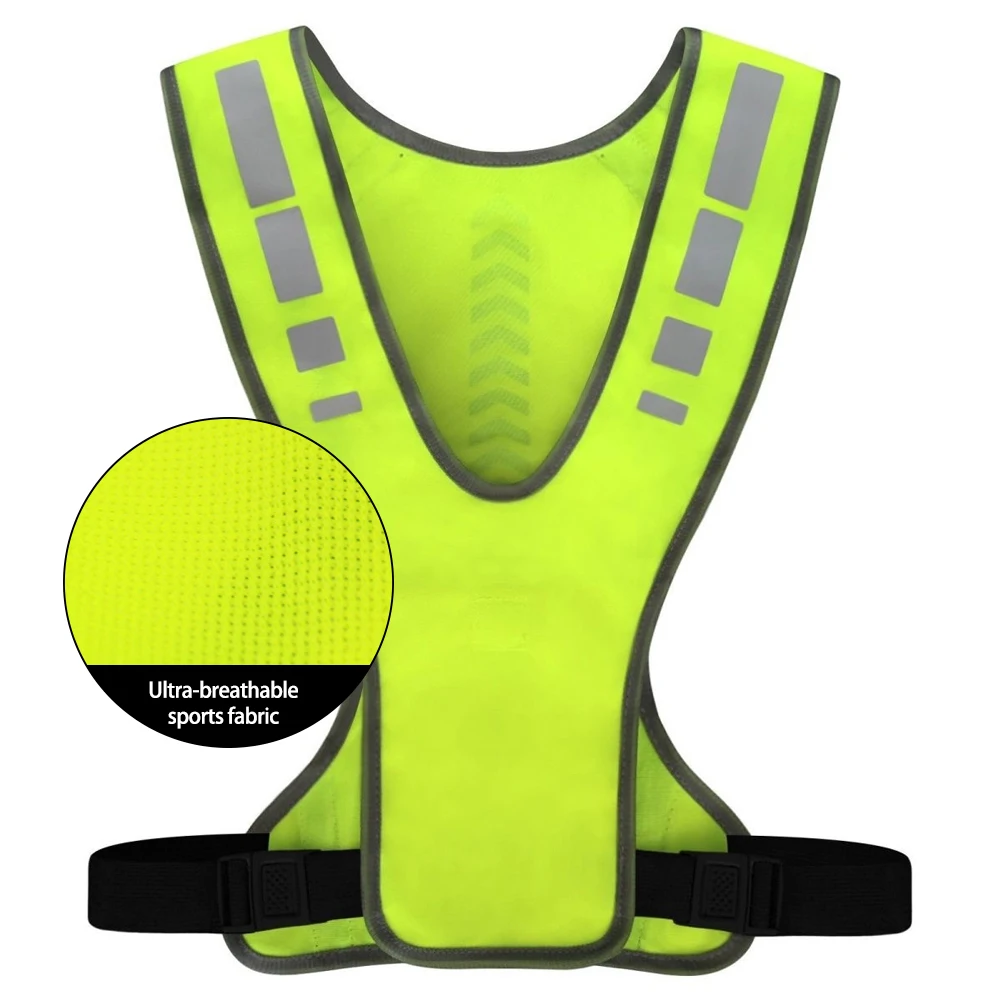 High Visibility Reflective Vest Working Clothes Motorcycle Cycling Sports Outdoor Reflective Safety Clothing Reflective Jacket