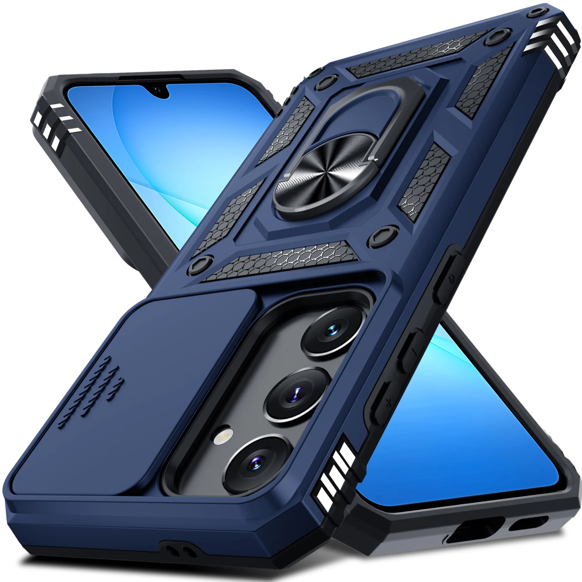 Case For Samsung Galaxy S26 S25 S24 S23 Ultra Plus FE A17 A37 A57 A56 5G Military-Grade Protection Phone Slide Camera Cover