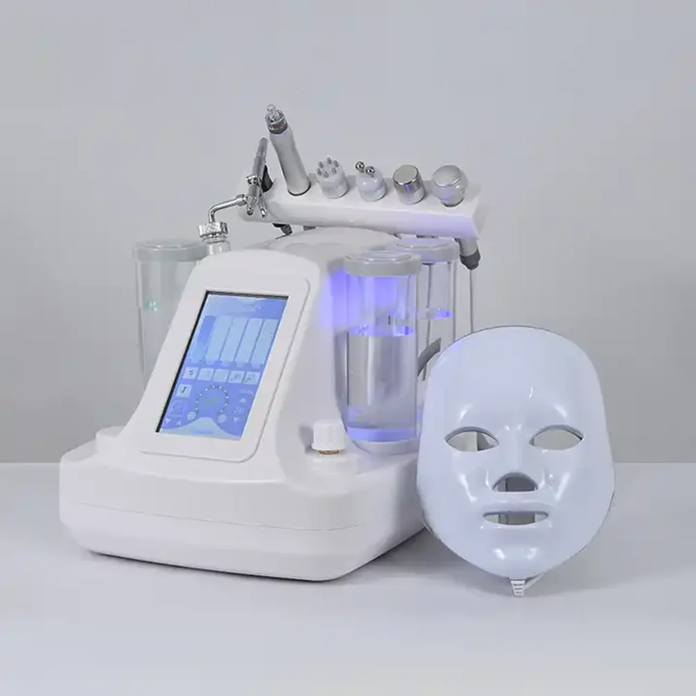 Newest aqua facial skin whitening laser machine hydra peeling hydrotherapy machines jetpeeling Oxygen Jet Peel Machine 6 in 1 water oxygen jet aqua peeling hydra beauty facial skin deep cleansing machine professional hydrafacial machine for sale