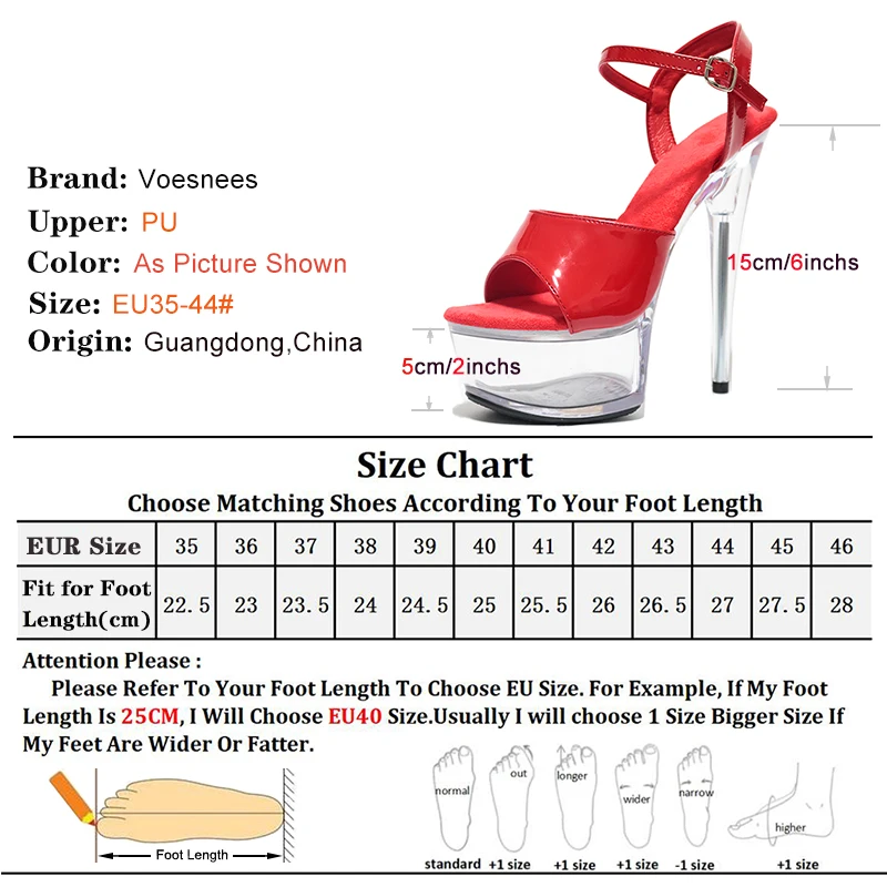 Women's Sandals Transparent Heels Stripper Shoes 15cm Stiletto Wedding Party Nightclub Dance Crystal Sandals High Heels Slides 5