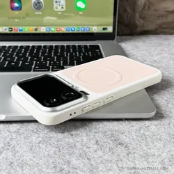 Luxury PU Leather Magnetic Hard Back Cover with Wireless Charging Compatibility for Xiaomi 17 pro (PURPLE)