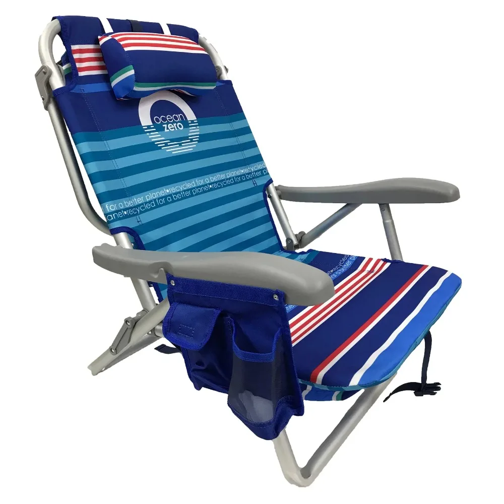 

Folding Beach Chair Set of 2 Eco-Friendly Deluxe Backpack Beach Chair. Stripe. Free Shippng Portable Folding Chairs Camping