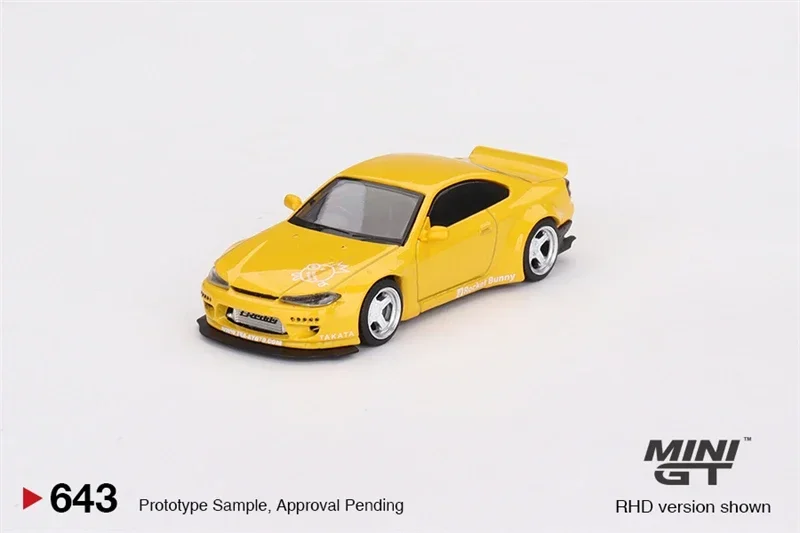 

Мини GT 1:64 Silvia (S15) Rocket Bunny бронзовый желтый RHD литая модель автомобиля