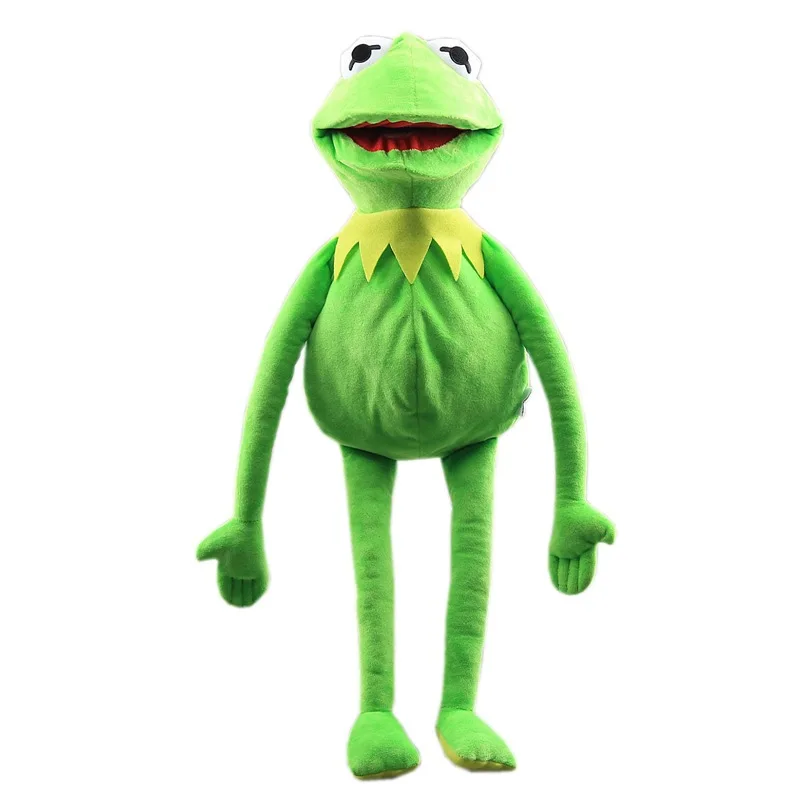 Kermit The Frog Funny Plush Doll Hand Puppet Schoolbag Frog Animal Plush Toy Big Doll Ventriloquist Performance Props For Baby