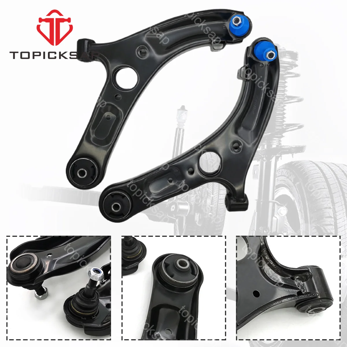 Topicksap Pair Front Lower Control Arm Kits For Hyundai Elantra Gt Fwd