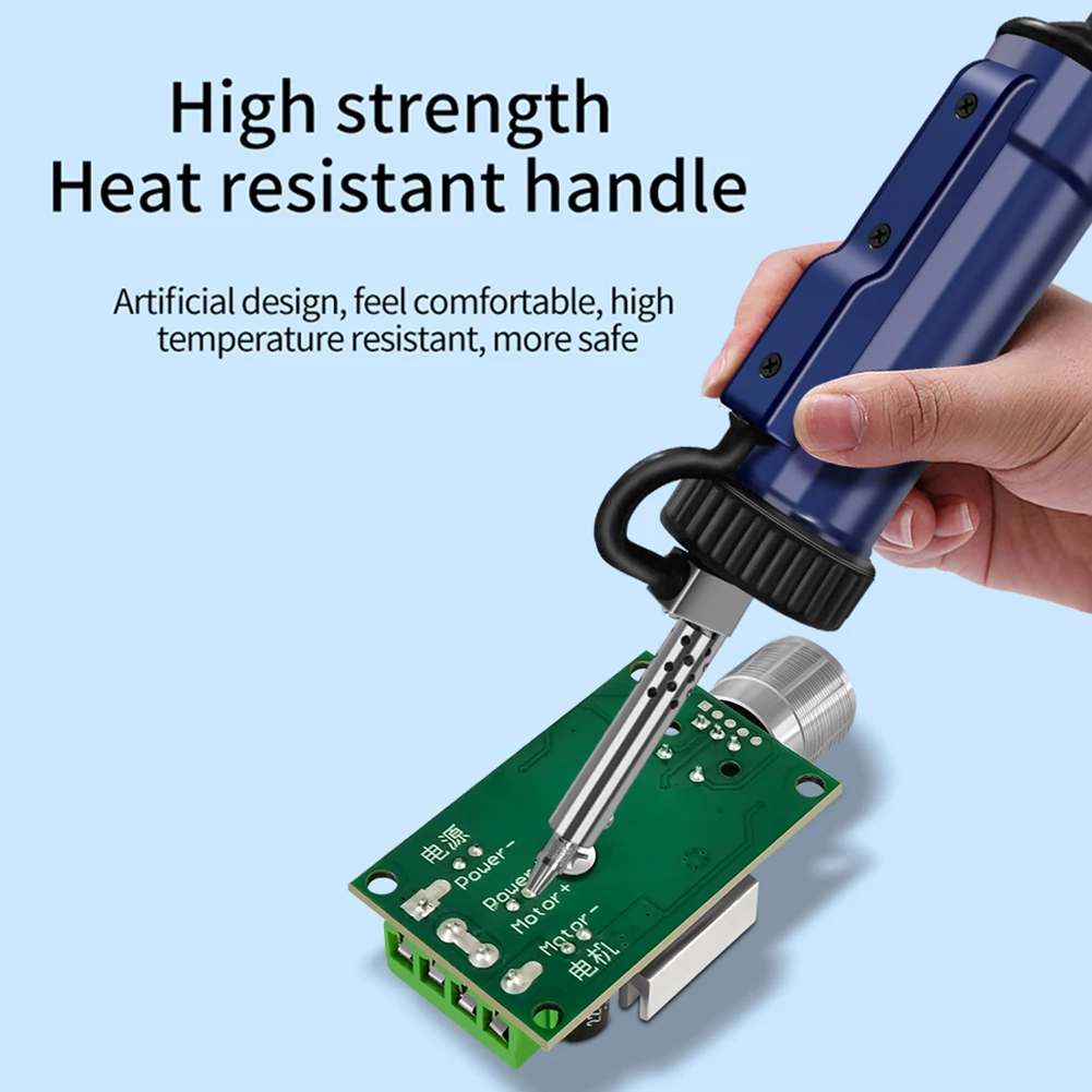 BBT-580 Automatic Vacuum Desoldering Pump Portable Automatic Suction Tin Tool with 3 Suction Tip for Tin Removal and Soldering