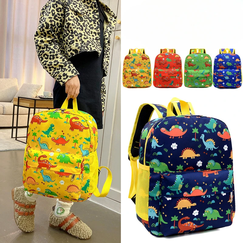 Kids Cartoon Backpack Preschool Kindergarten Bookbag Toddler School Bag for Boys Girls Dinosaurs, Large Capacity, Lightweight 1