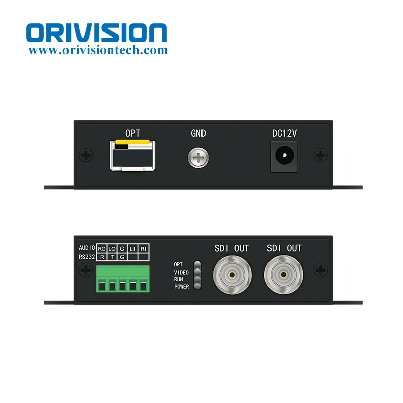 Mini Uncompressed HD/SD/3G-SDI Fiber Optic Extender 1080P60 SDI to Fiber Converter Up to 20KM