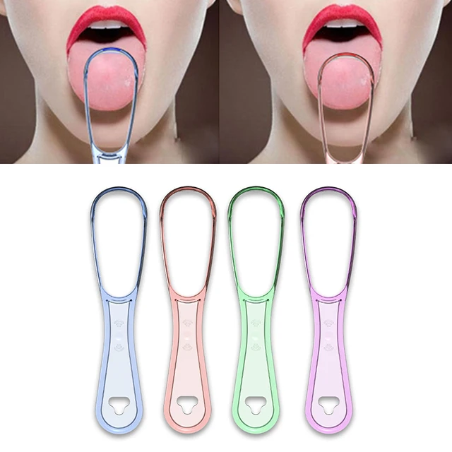 Tongue Scraper For Adult Reusable Tongue Cleaning Tool Food Grade Plastic Mouth Scraper Washable Oral Hygiene Care Appliances 2