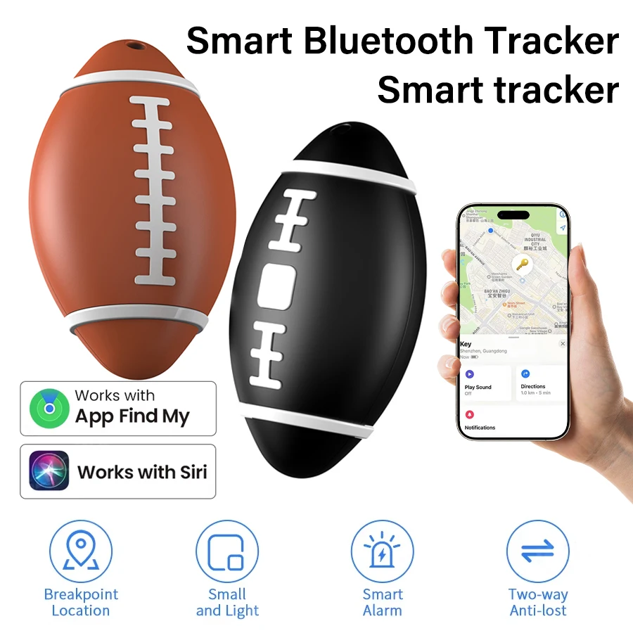 Bluetooth GPS Tracker Smart Tag Anti Lost Locator for iPhone IOS Find My APP Pet Kids Wallet Luggage Car MIF Key Finder Rugby