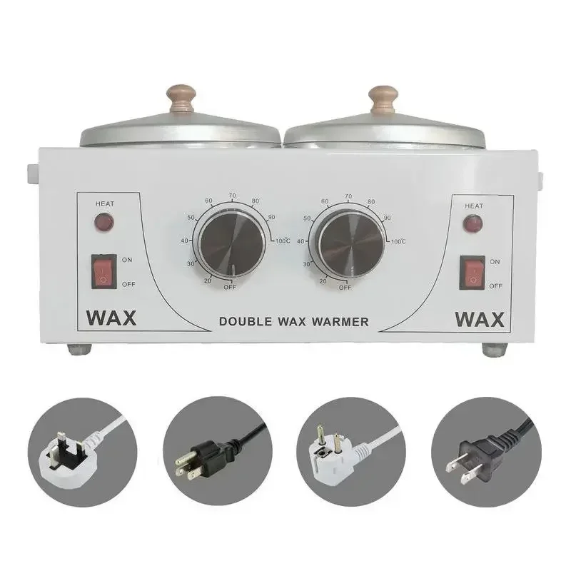 Double Furnace Multifunction Temperature Adjustment Double Pot Wax Melting Machine Hair Removal Instrument Wax Treatment Machine for wax heater,hair removal wax,hair removal tool