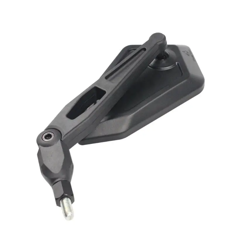 Universal Folding Motorcycle Mirror - Adjustable Handlebar Convex Lens for Custom Bikes & E-Bikes, Vibration-Proof Rearview