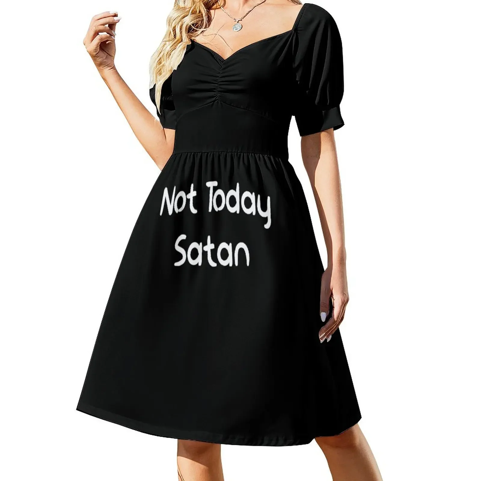 thumbnail image 1 of Hoy no, Satanás. Vestido sin mangas, bonito vestido de verano para mujer., 1 of 7