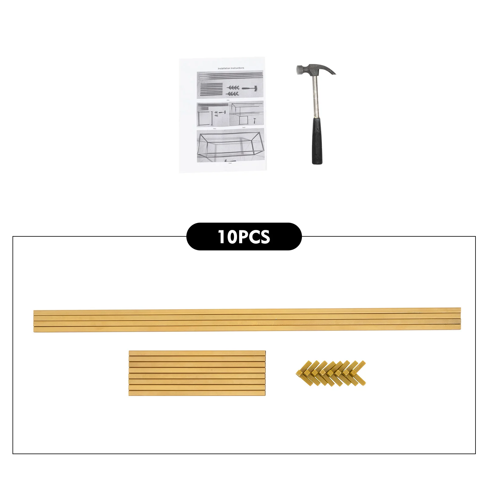 10 Stück Metall-Blumenständer Hochzeitstisch-Dekorationen 80 cm Hoch Geometrischer Goldener Hochzeits-Blumenvasenständer für Partys und Events – Detail 9