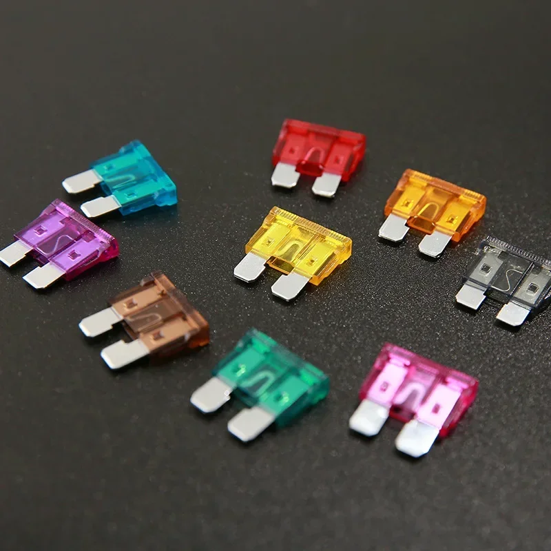 Car Fuse Assortment Set 100pcs 50pcs Middle Size Blade Type 2-35A Auto Car Truck with Box Clip car fuse kit blade fuses car fuses