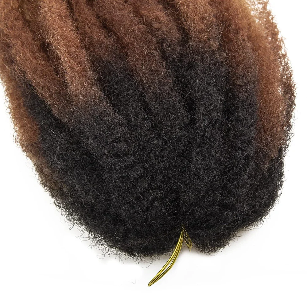 1B/30/27 Synthetic Marley Hair 18 Inch Marley Twist Hair Afro Kinky Curly for Faux Locs Twist Hair Extensions 8strands/Pack