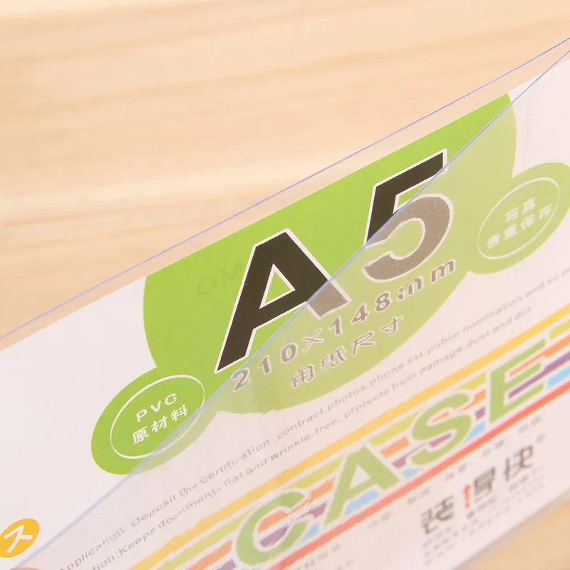 Plastic Sheet Card Case A4 A5 A6 A7 B5 B6 B7 B8 jx- transparent hard sleeve ps sets 20 Sheets/bag