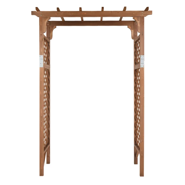  152*60*215cm 深棕色 平顶 木拱门-17
