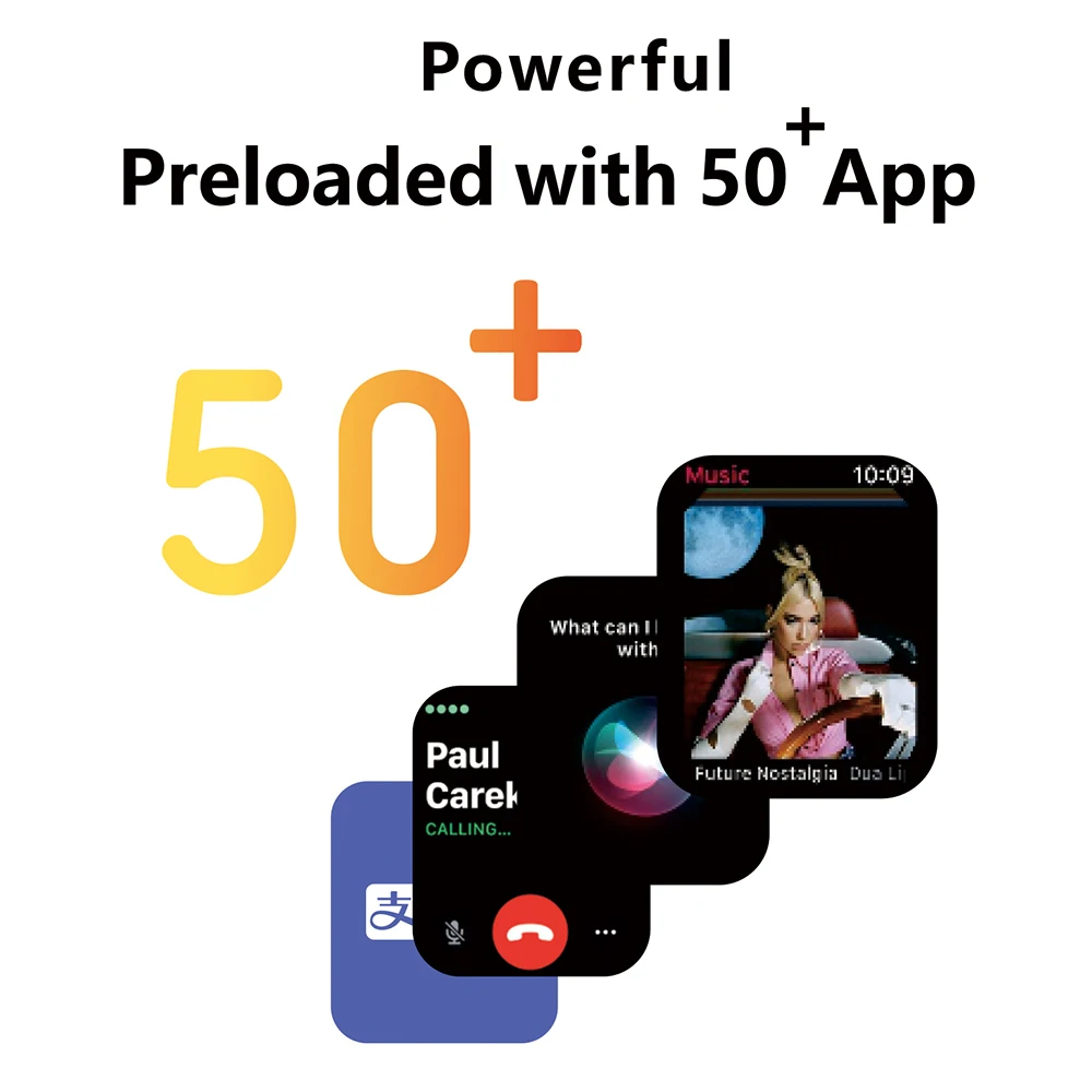H11 Ʈ ÷ Ʈ ġ 49 ̸ ׷̵ 2.01 ġ GPS NFC  ȭ ħ Smartwatch  ƮϽ ȵ̵