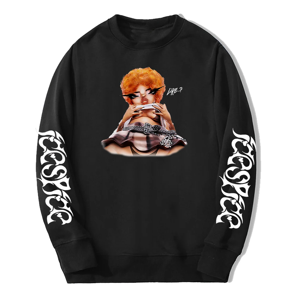 

Ice Spice Like Album Merch Pop Singer Crewneck Long Sleeve Streetwear Men Women Sweatshirt Hip Hop Clothes