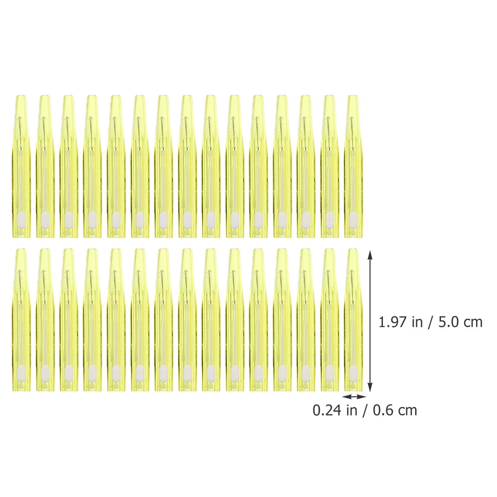 치아 청소용 30개입 치간 브러쉬 1.0-1.2mm 컴팩트 사이즈 부드러운 이쑤시개 치아 사이 교정기용 구강 위생용품