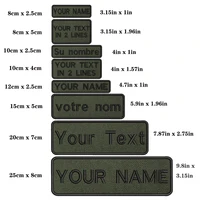 1 шт., персонализированный номер имени, нашивка в полоску, значок, бирки, шевроны, нарукавная повязка, железная или петля с вышивкой в стиле милитари, зеленый цвет