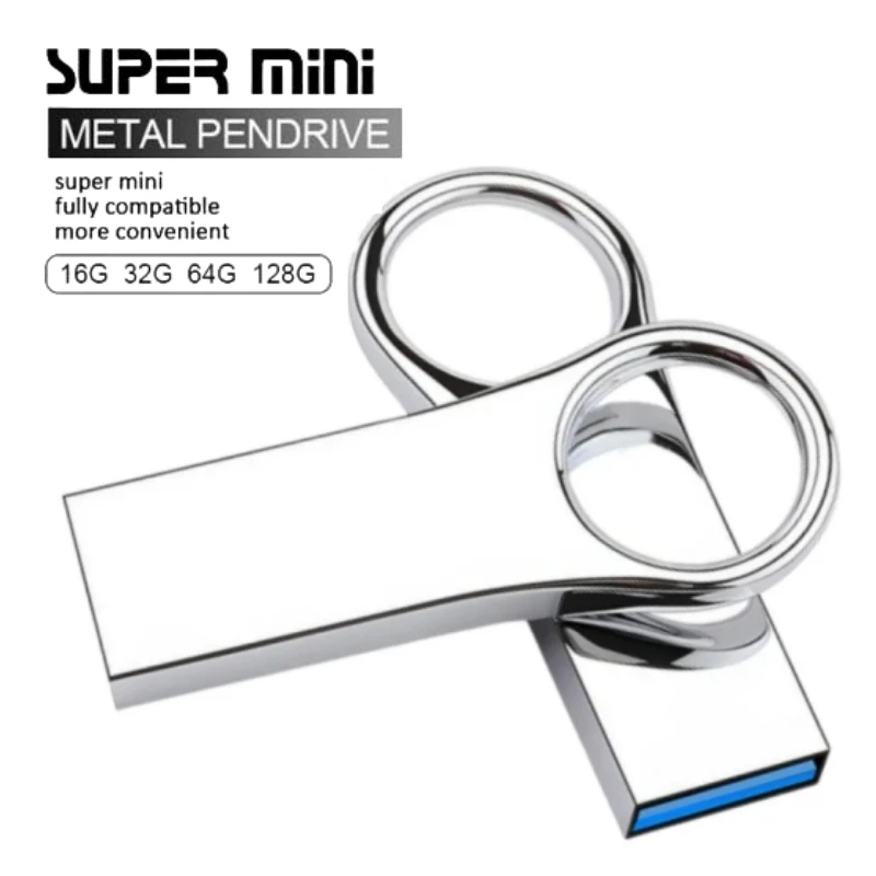 Mini Pendrive 2Tb Usb 3.0 Usb Flash Drive Pendrive 64Gb 128Gb 256Gb 512Gb Memory Stick Ad Alta Velocità Disco U In Metallo Per Computer Tv