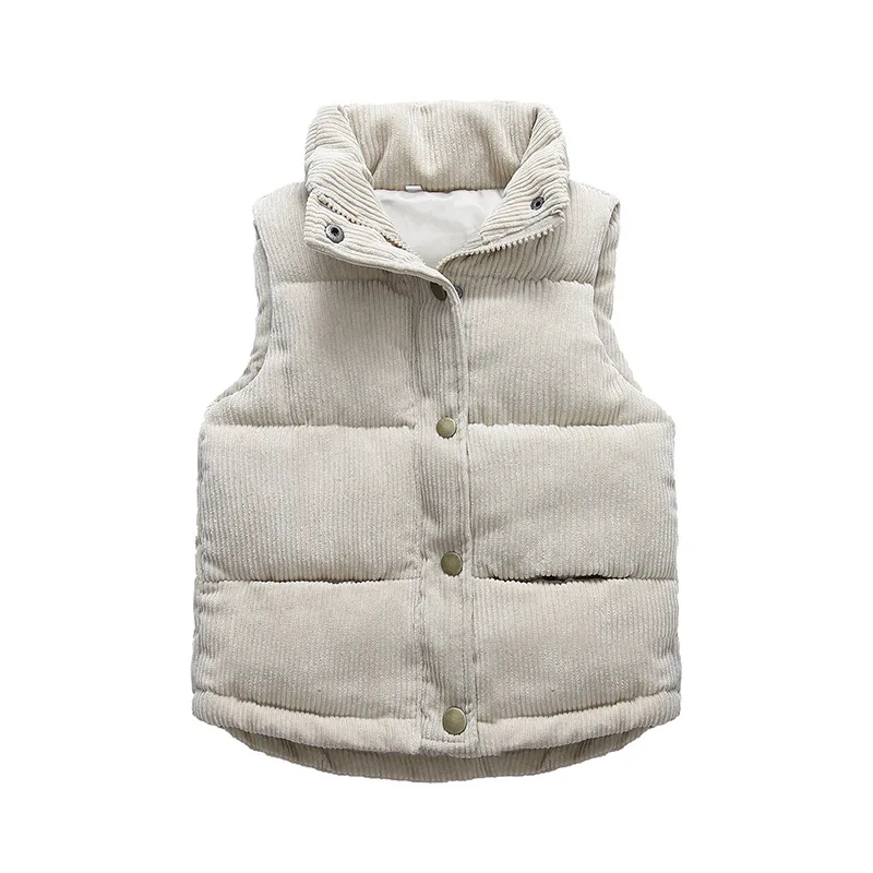 

Spring Autumn Baby Girls Warm Thicken Vest Boys Waistcoat Kids Outerwear Korean style Children Teens Cotton Jackets Toddler vest