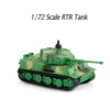 Mini Toys for Boys 1/72 Scale RC Tank 2.4G German Tiger RTR Assembled  Model Turret 360 Degrees Rotation BB Shooting Sound 2
